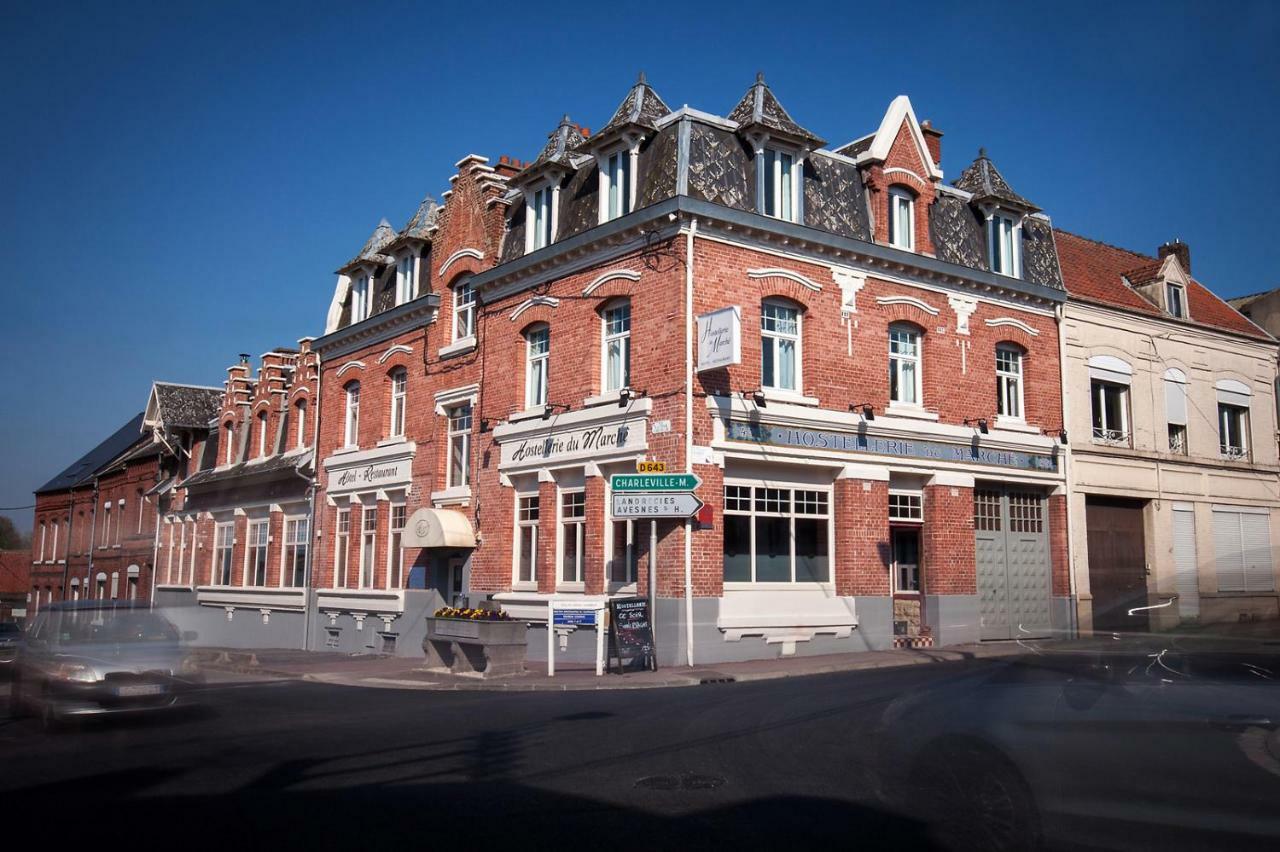 Logis - Hostellerie & Restaurant Du Marche Le Cateau-Cambresis ภายนอก รูปภาพ